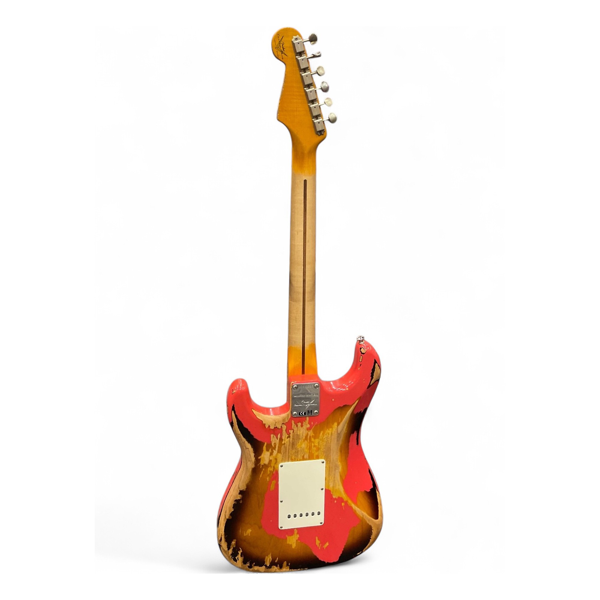 Used 2018 Fender Custom 57 LTD HVY RELIC STRAT FIESTA RED ONER 2