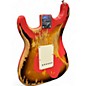 Used 2018 Fender Custom 57 LTD HVY RELIC STRAT FIESTA RED ONER 2 TONE SUNBURST Solid Body Electric Guitar