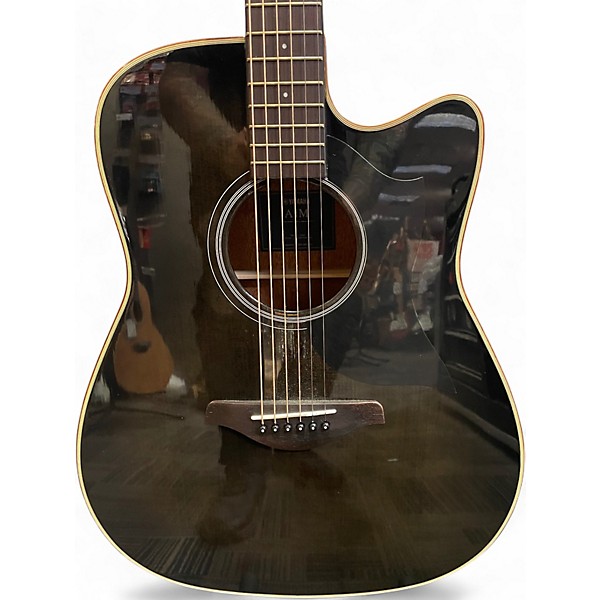 Used Yamaha A1M Trans Black Acoustic Electric Guitar