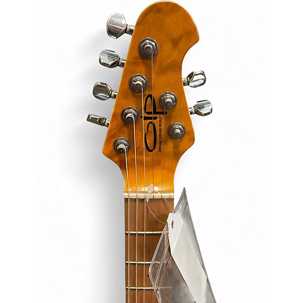 Used OLP MM1 Trans Amber Solid Body Electric Guitar