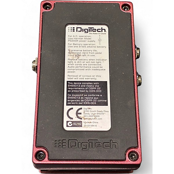 Used DigiTech Hot Rod Rock Distortion Effect Pedal