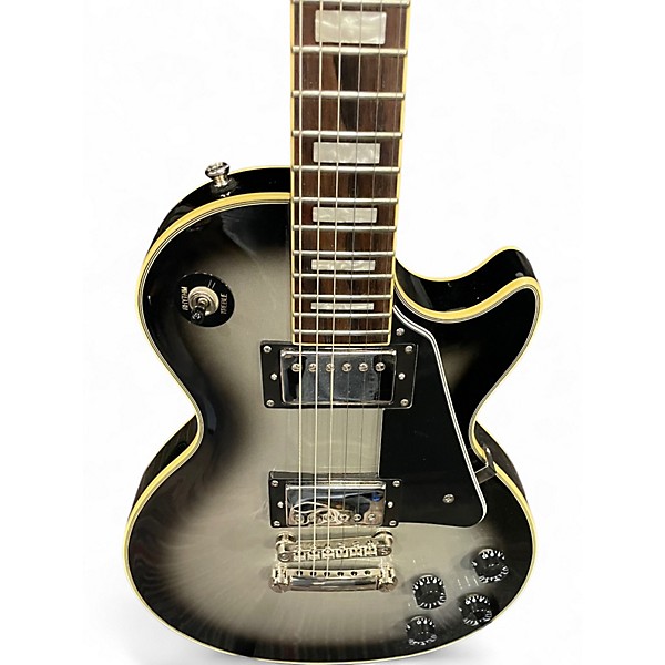 Used Epiphone Les Paul Custom Pro Silverburst Solid Body Electric Guitar
