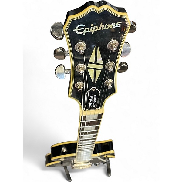 Used Epiphone Les Paul Custom Pro Silverburst Solid Body Electric Guitar