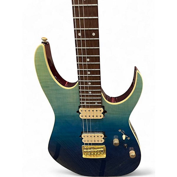 Used Ibanez RG421HPFM Ocean Blue Solid Body Electric Guitar