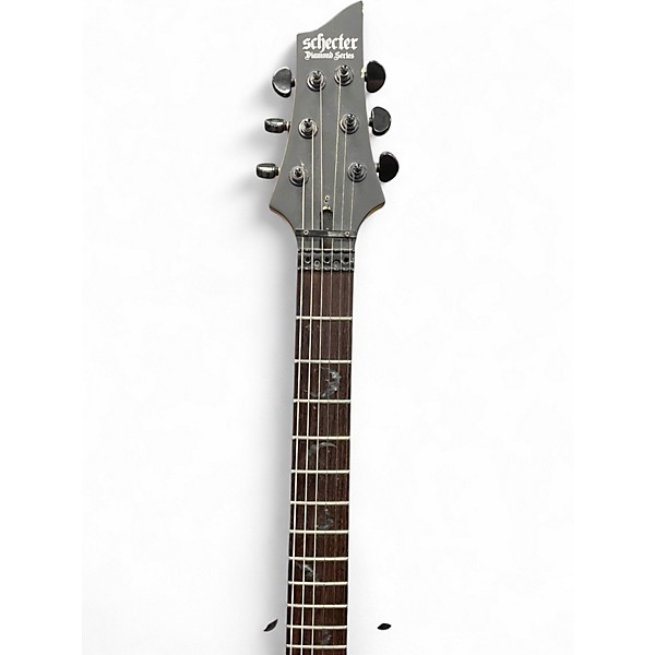 Used Schecter Guitar Research Damien 6 Black Solid Body Electric Guitar