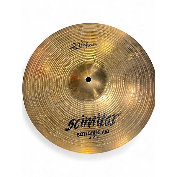 Used Zildjian 14in Scimitar Hi Hat Pair Cymbal