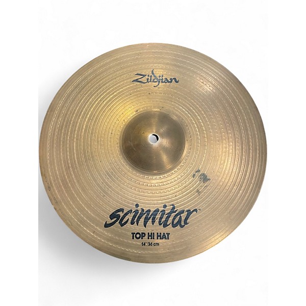 Used Zildjian 14in Scimitar Hi Hat Pair Cymbal
