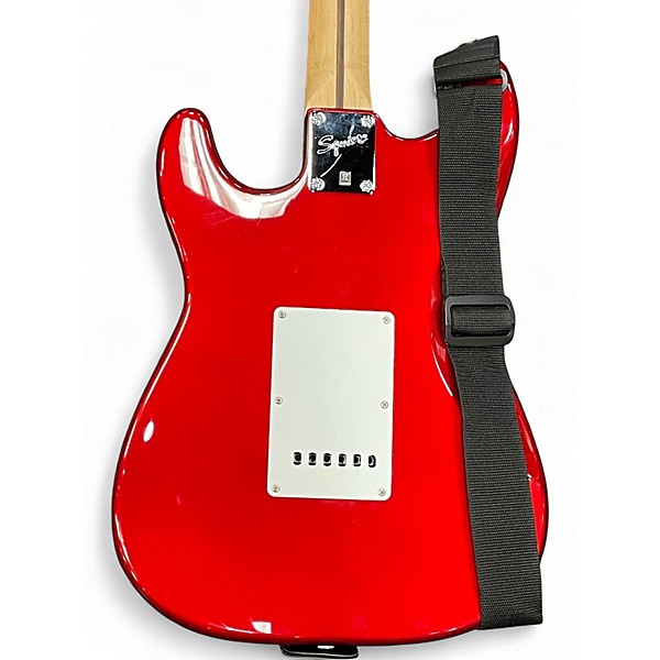 Used Squier Affinity Stratocaster Candy Apple Red Solid Body Electric Guitar