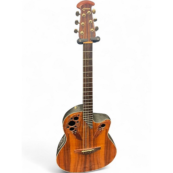 Used Ovation CE44P Celebrity Natural Acoustic Electric Guitar