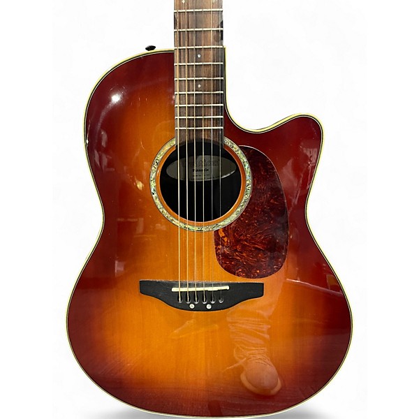 Used Ovation PINNACLE CU147 2 Color Sunburst Acoustic Electric Guitar