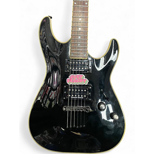 Used Schecter Guitar Research Blackjack C1 Black Solid Body Electric Guitar
