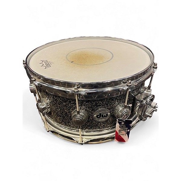 Used DW 14X7 Collectors Maple Standard Black Galaxy Drum