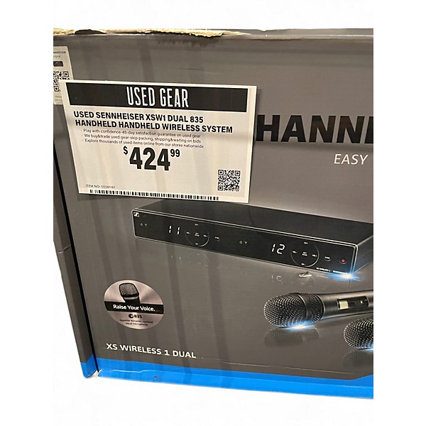Used Sennheiser XSW1 DUAL 835 HANDHELD Handheld Wireless System