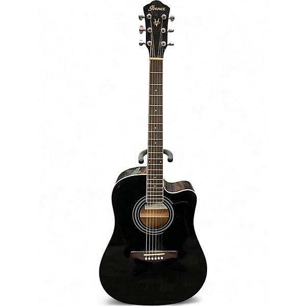 Used Ibanez V70CE Black Acoustic Electric Guitar