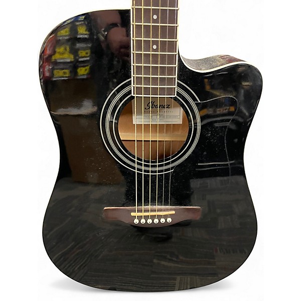Used Ibanez V70CE Black Acoustic Electric Guitar