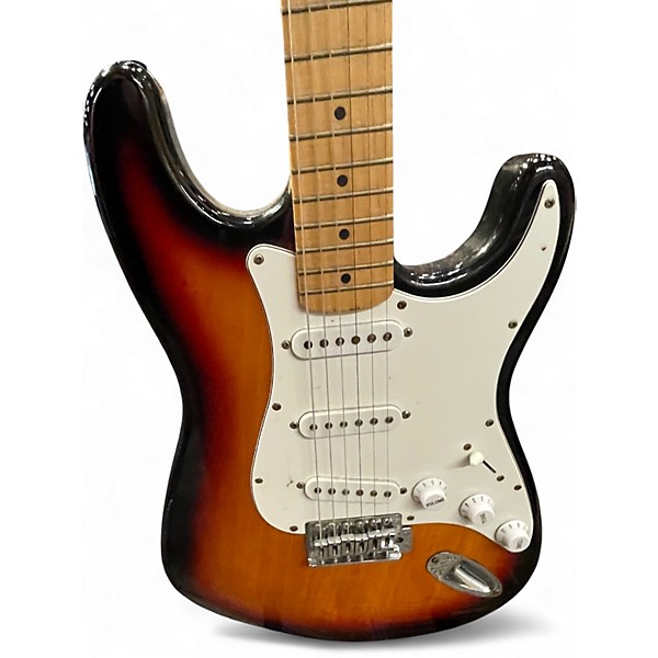 Used Fender Standard Stratocaster 3 Color Sunburst Solid Body Electric Guitar