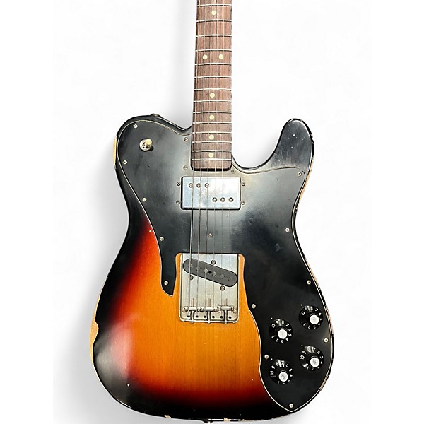 Used Fender 1972 Reissue Custom Telecaster 3 Color Sunburst Solid Body Electric Guitar