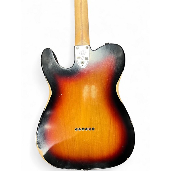 Used Fender 1972 Reissue Custom Telecaster 3 Color Sunburst Solid Body Electric Guitar