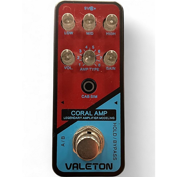 Used Valeton CORAL AMP Guitar Preamp