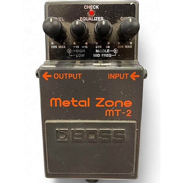 Used BOSS MT2 Metal Zone Distortion Effect Pedal