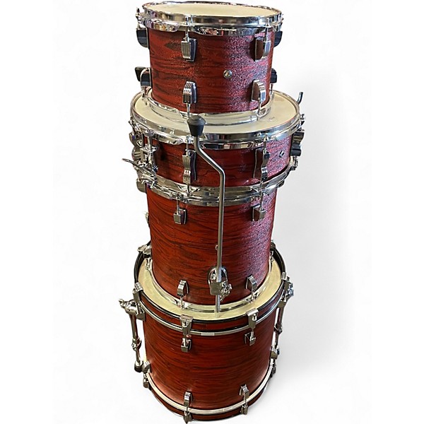 Used Ludwig 4 Piece BACKBEATS BY QUESTLOVE RED Drum Kit