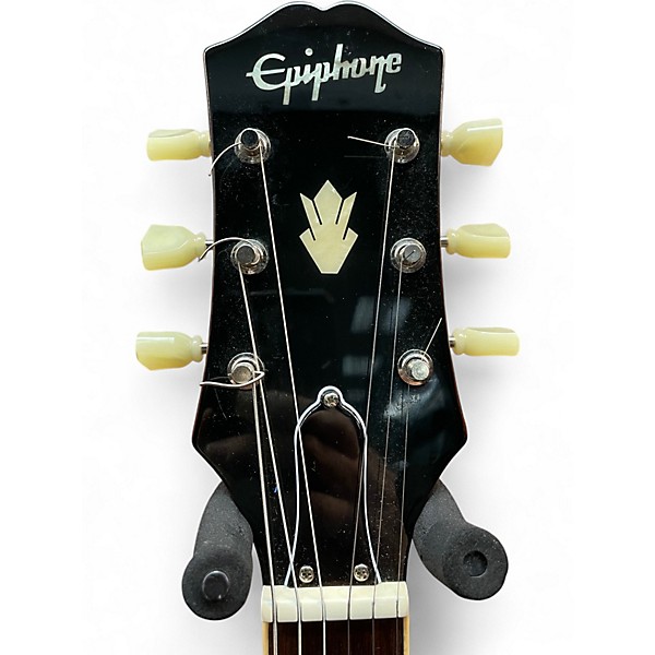 Used Epiphone Inspired by Gibson 335 3 Tone Sunburst Hollow Body Electric Guitar