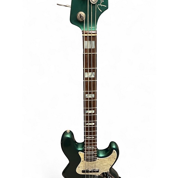 Used 2017 Fender Adam Clayton Jazz Bass Sherwood Green Electric Bass Guitar