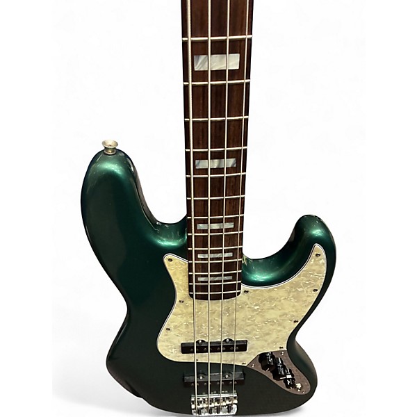 Used 2017 Fender Adam Clayton Jazz Bass Sherwood Green Electric Bass Guitar