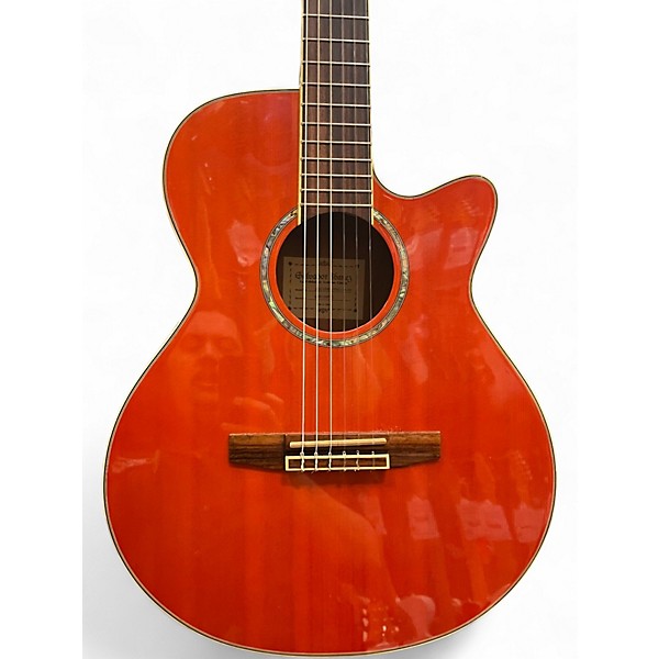 Used Ibanez AEG10NE TANGERINE Classical Acoustic Electric Guitar