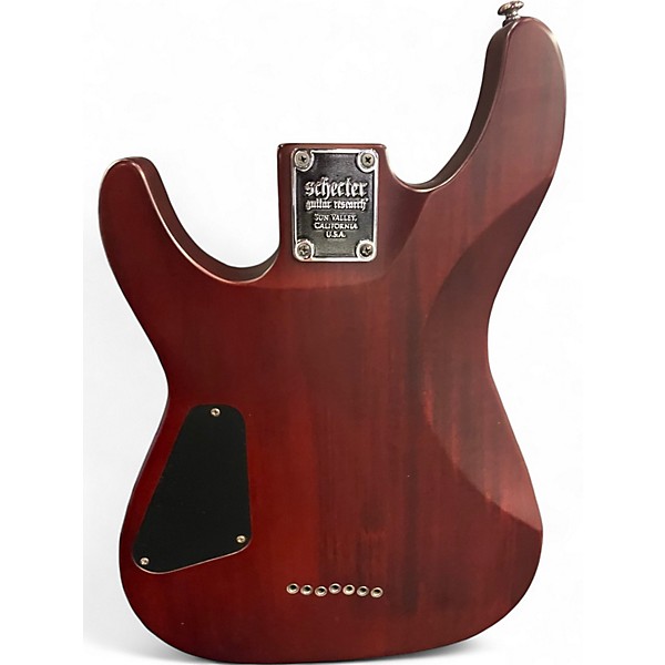 Used Schecter Guitar Research Omen 7 WORN MAHOGANY Solid Body Electric Guitar