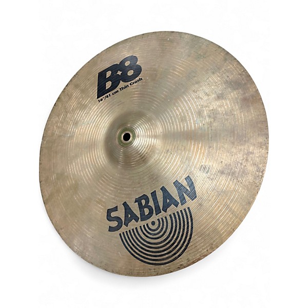 Used SABIAN 16in B8 Crash Cymbal