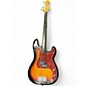 Used Squier Classic vibe 60s Fretless Precision Bass 3 Tone Sunburst Electric Bass Guitar thumbnail