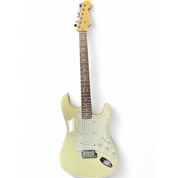 Used Fender American Standard Stratocaster Alpine White Solid Body Electric Guitar