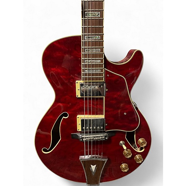 Used Ibanez AG86TRD1201 Trans Red Hollow Body Electric Guitar