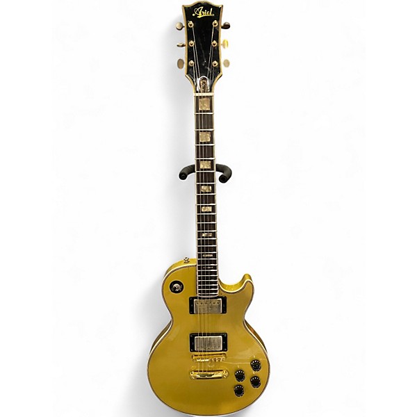Used Ariel MIJ LP STYLE Metallic Gold Solid Body Electric Guitar