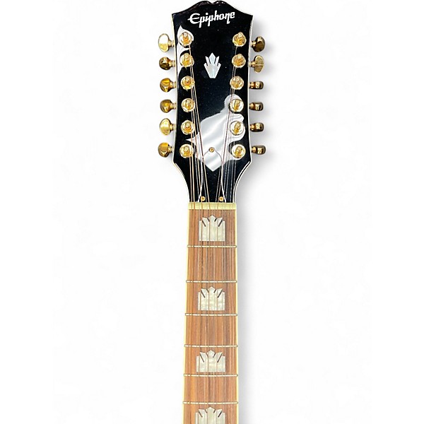 Used Epiphone J200 12 STRING INSPIRED BY GIBSON 2 Color Sunburst 12 String Acoustic Electric Guitar