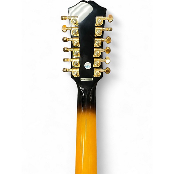 Used Epiphone J200 12 STRING INSPIRED BY GIBSON 2 Color Sunburst 12 String Acoustic Electric Guitar