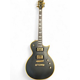 Used 2021 ESP LTD EC1000 Deluxe Black and Gold Solid Body Electric Guitar