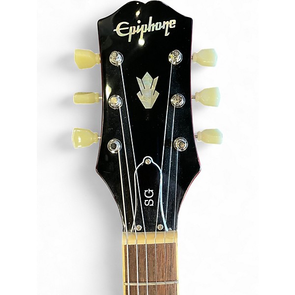 Used Epiphone SG Cherry Solid Body Electric Guitar