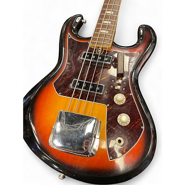 Vintage 1960s Cameo CAMEO DELUXE BASS 2 Color Sunburst Electric Bass Guitar
