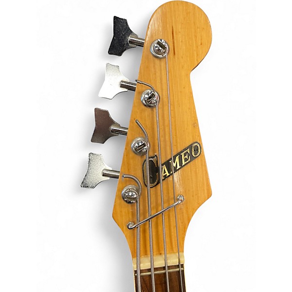 Vintage 1960s Cameo CAMEO DELUXE BASS 2 Color Sunburst Electric Bass Guitar