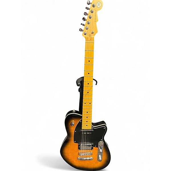 Used Reverend double agent OG 2 Tone Sunburst Solid Body Electric Guitar
