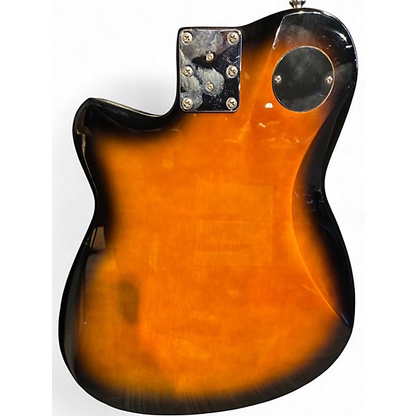 Used Reverend double agent OG 2 Tone Sunburst Solid Body Electric Guitar