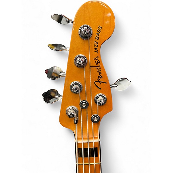 Used Fender American Ultra Jazz Bass V Artic Pearl Electric Bass Guitar