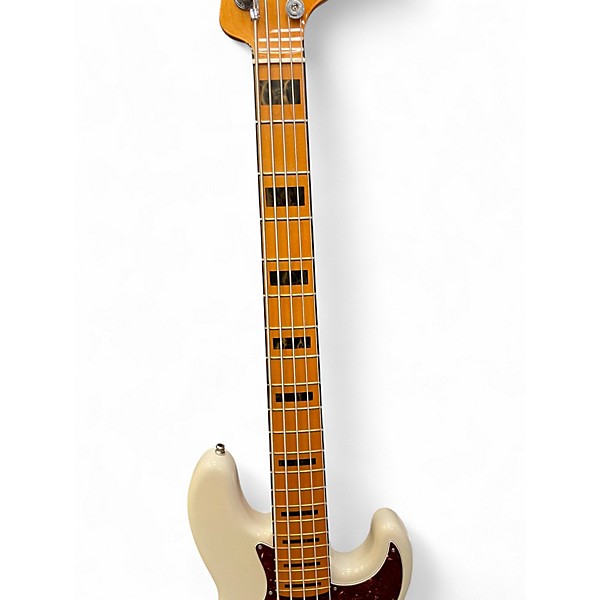 Used Fender American Ultra Jazz Bass V Artic Pearl Electric Bass Guitar