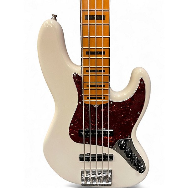 Used Fender American Ultra Jazz Bass V Artic Pearl Electric Bass Guitar