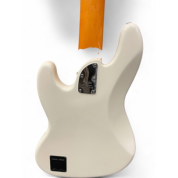Used Fender American Ultra Jazz Bass V Artic Pearl Electric Bass Guitar