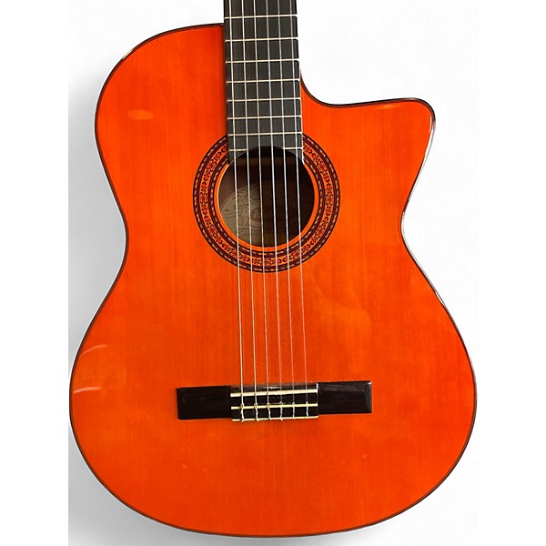Used Washburn C5CE-A Natural Classical Acoustic Electric Guitar