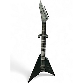 Used ESP LTD Arrow Black Metal Black Solid Body Electric Guitar