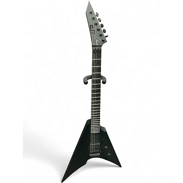 Used ESP LTD Arrow Black Metal Black Solid Body Electric Guitar